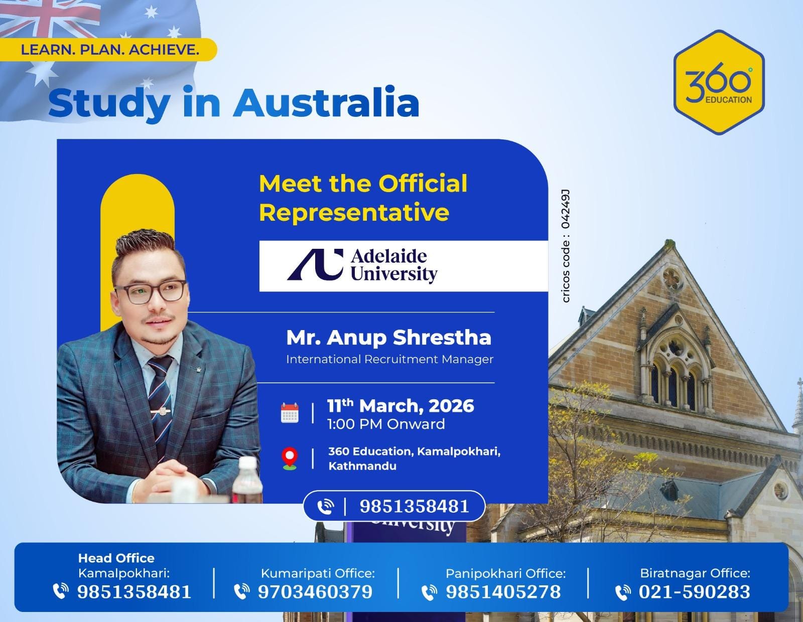 Study in Australia – Meet the Official Representative of Adelaide ...